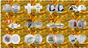 Серия календарей "Необычные монеты мира" 12 штук 2011 год