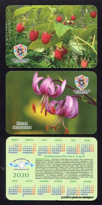 Серия календарей «Висимский заповедник флора» 20 штук 2020 год