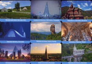Серия календарей «Необычные церкви и соборы мира» 22 штуки 2020 год