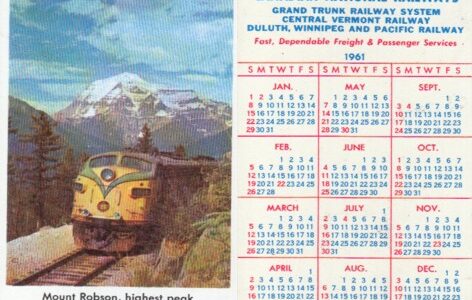 Календари Канадские железные дороги