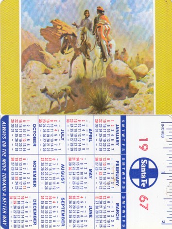 карманные календари американские железные дороги