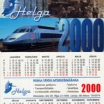 Календари латвийских железных дорог